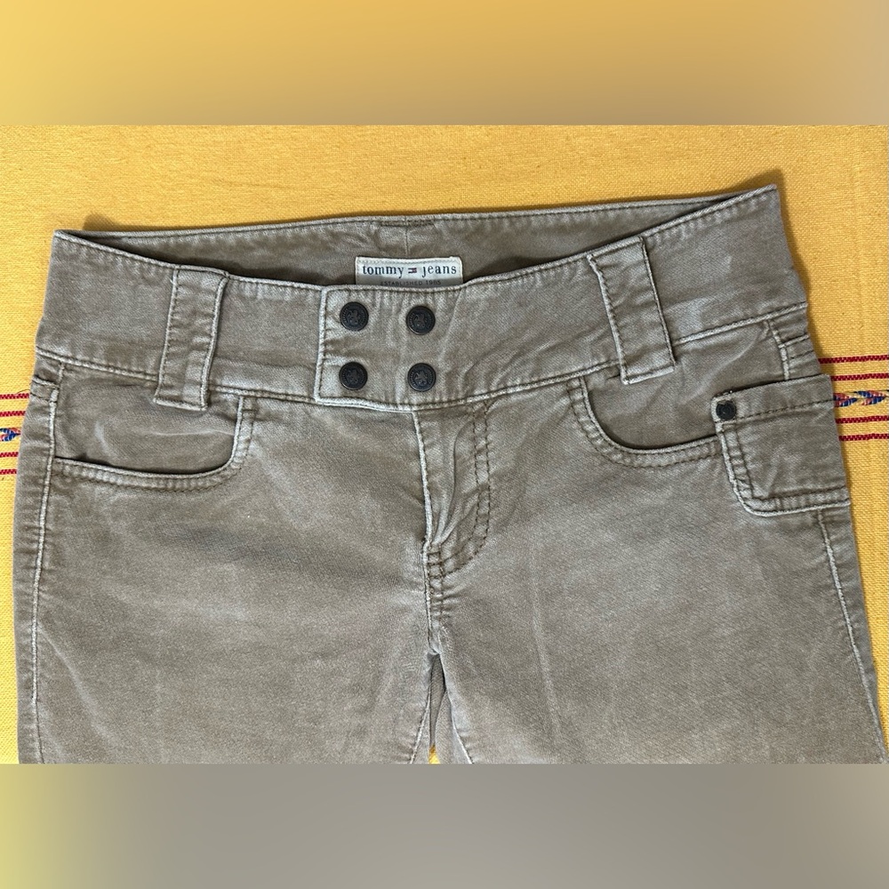 2000s Tommy Hilfiger Velvet Khaki Pants